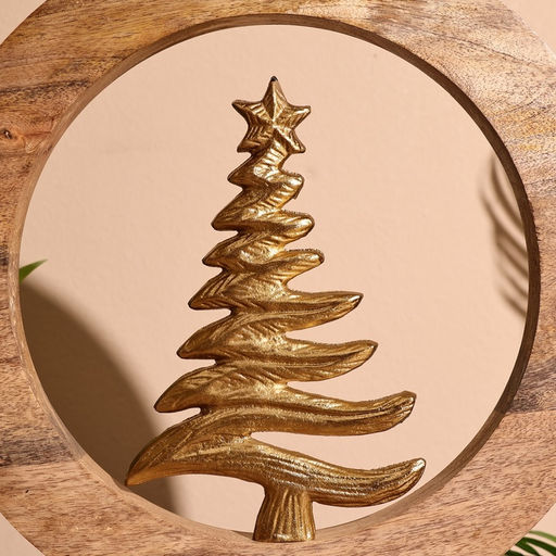 Сувенир интерьерный в деревянном кольце Ель, 30?8?33 см