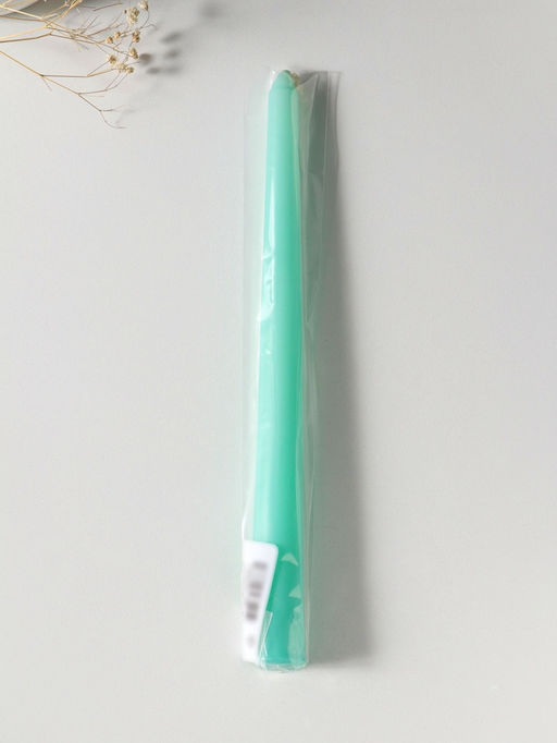 Цена за 2 шт. Свеча античная 25 см, 58 гр, 7 ч, цв. мятный