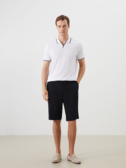 Polo Yaka Desenli Erkek Ti??rt