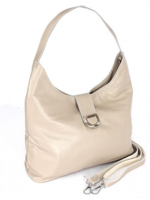Сумка женская натуральная кожа JRP-2046-9, 1отд+карм/пер, плечевой ремень, св.бежевый SALE 264368