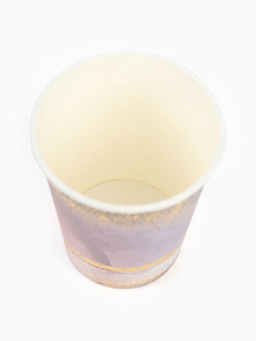 Посуда одноразовая бумажная на 20 персон, 40 предметов, мрамор розовый