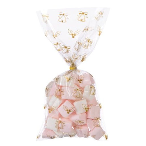 Пакет подарочный набор 50 штук 13х27 Новый год / NG1052 /уп 60/ - Галеонтрейд фото 3