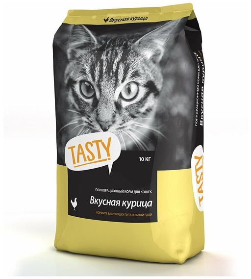 Tasty д/кош. сухой корм с курицей 10 кг. 50 TS 798