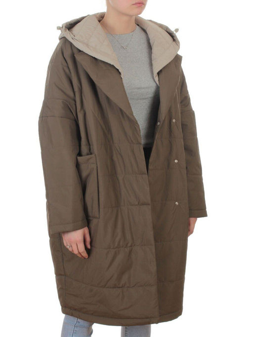 8030 DK. GREEN (KHAKI) Куртка демисезонная женская (100 гр. холлофайбер) - Fashion фото 8