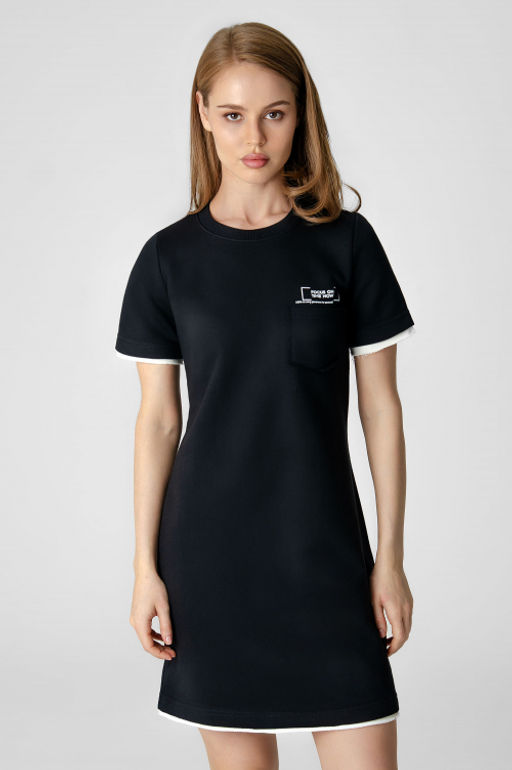 Арт. 8504 Платье женское 42-48 (4 шт) Цвет:черный