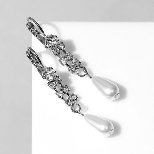 Серьги с жемчугом Колосок капля, цвет МИКС - Queen fair фото 3