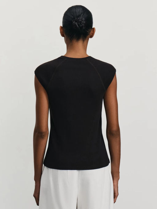 Футболка из хлопка с рукавом реглан / Zarina фото 6