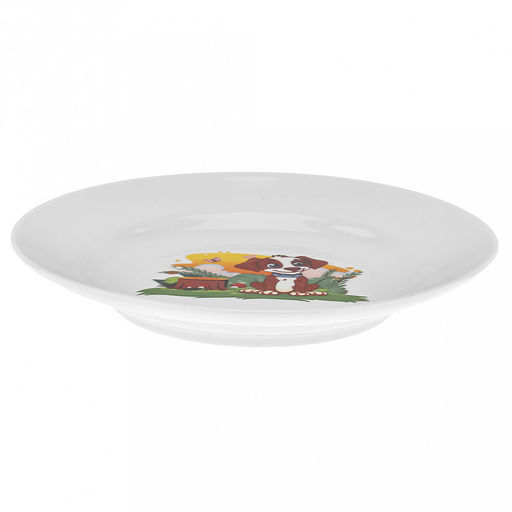 Тарелка мелкая фарфоровая Шарик д175мм, h25мм, гладкий край (Россия) - Домашняя мода фото 2