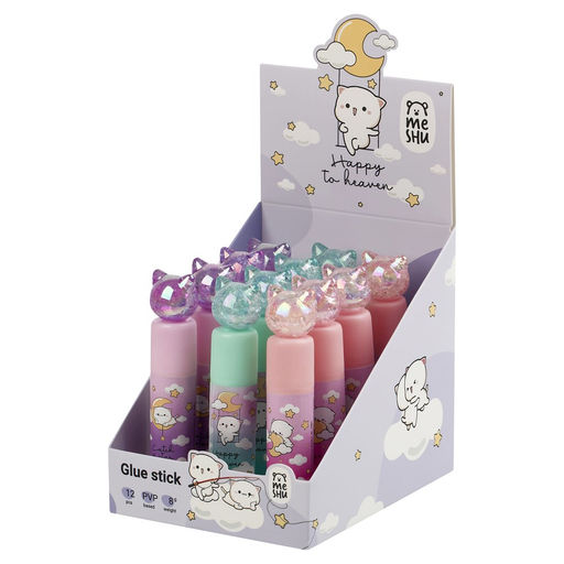 Клей-карандаш MESHU "Crystal Kitten" с топпером 8гр. (MS_65160)