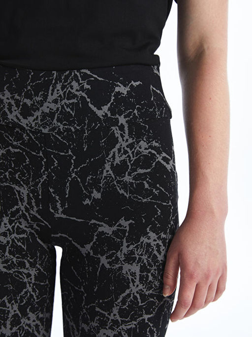 Beli Lastikli Desenli Kad?n Tayt