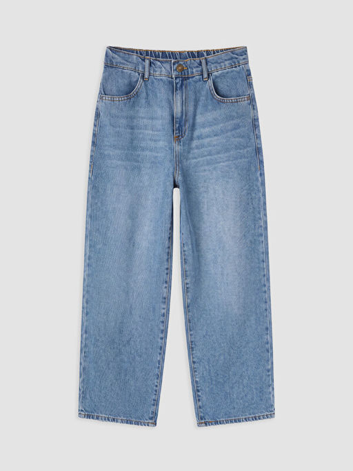 Baggy Fit Erkek ?ocuk Jean Pantolon