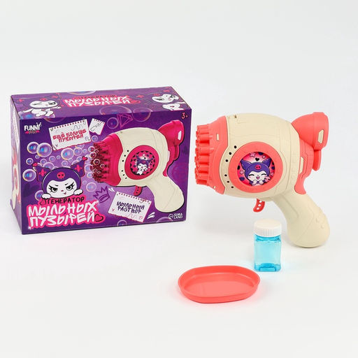Генератор мыльных пузырей Зайчик, розовый, 18?10?18 см - Funny toys фото 3