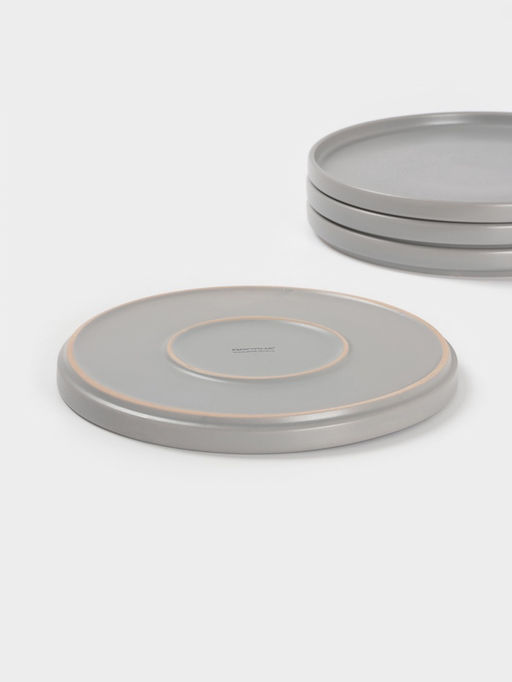 Набор тарелок Доляна Гранит, 4 шт., d=26 см, керамика, серый фото 5