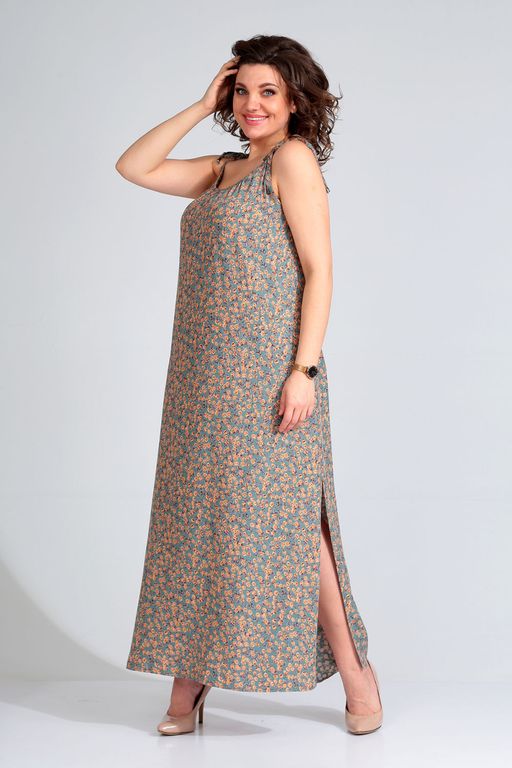 Костюм Liona Style 589 зеленый/бежевый  фото 3