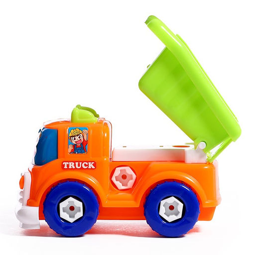 Конструктор винтовой Эвакуатор с машинкой, с отвёрткой и насадкой + знаки - Simaland фото 6