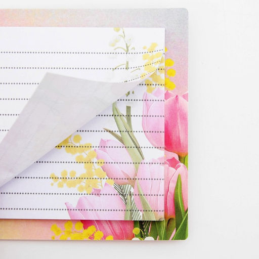 Подарочный набор, стикеры 4×20 л, отрывной блок 30 л., в открытке «8 Марта»