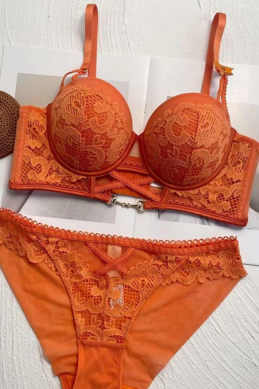 5341 ОРАНЖЕВЫЙ КОМПЛЕКТ БЕЛЬЯ - Anggee фото 3