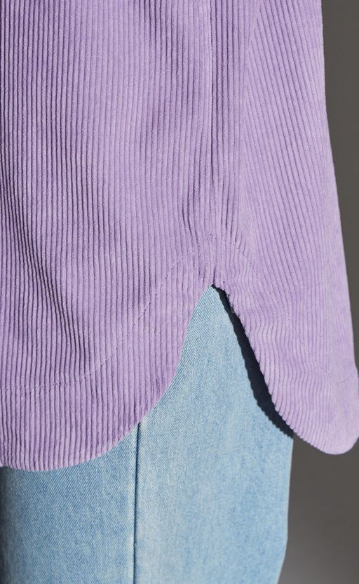 Рубашка вельвет F222-0430 l.lilac - Fine joyce фото 2