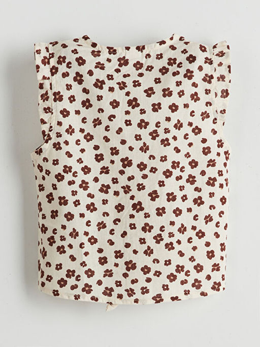 ?i?ekli K?z ?ocuk G?mlek ve Pantolon 2li