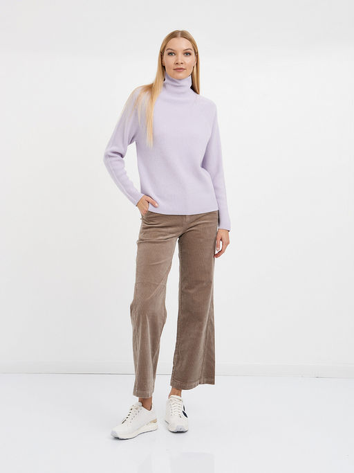 водолазка женская сиреневая из шерсти - Glenfield фото 2