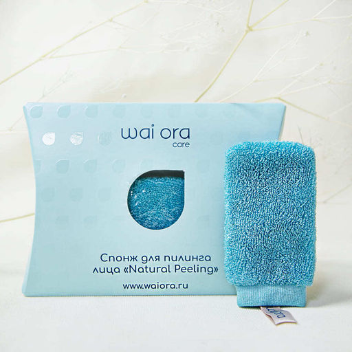 Спонж для пилинга лица Natural Peeling (Лагуна) - Wai ora фото 5