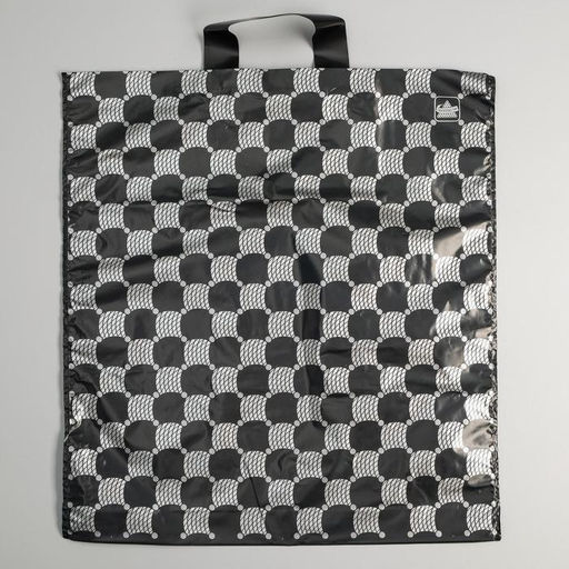 Цена за 50 шт. Пакет «Серебряные соты» полиэтиленовый, с петлевой ручкой, 40×44 см, 43 мкм