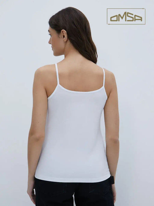 OmT_D1001 Майка Топженская, COTTON - bianco - Omsa фото 2