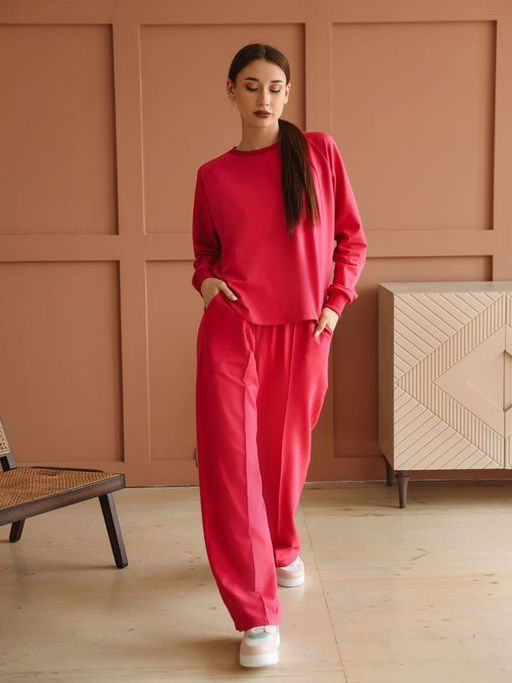 Комплект(костюм) с брюками палаццо Футер 2-х нитка - Relay фото 113