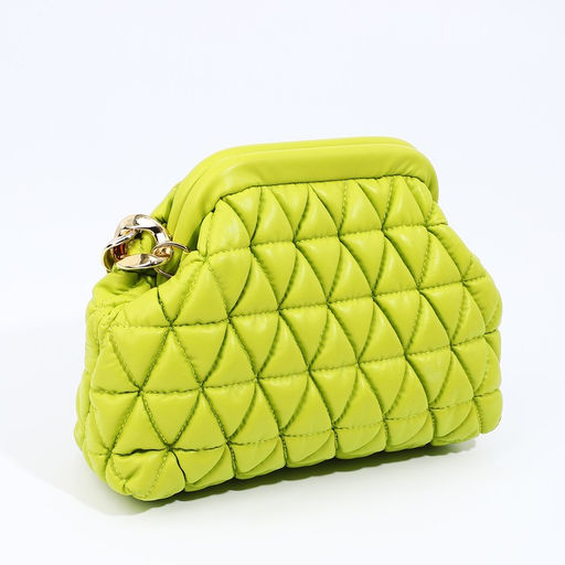 Сумка-клатч на фермуаре, цвет салатовый - Simaland фото 2