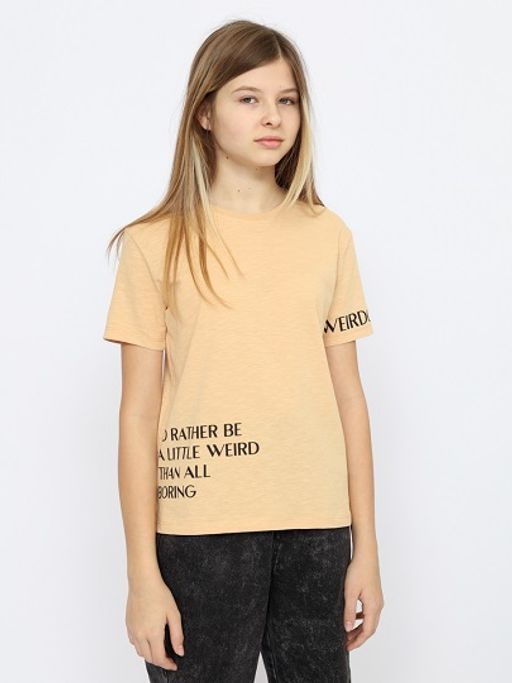 CRB wear/CWJG 63392-31-346 Футболка для девочки,бежевый/Ex.Cherubino