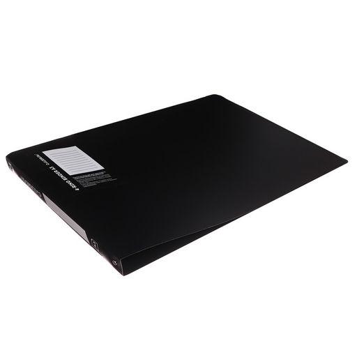 Папка на 4 кольцах А3, Calligrata TOP, 27 мм, 800 мкм, горизонтальная, чёрная