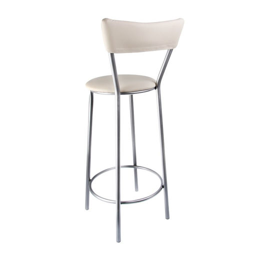 Стул барный «Клик Мебель», с мягкой спинкой, искусственная кожа, цвет светло - бежевый