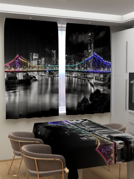 Фотошторы для кухни Австралия Фотошторы ткань Димаут