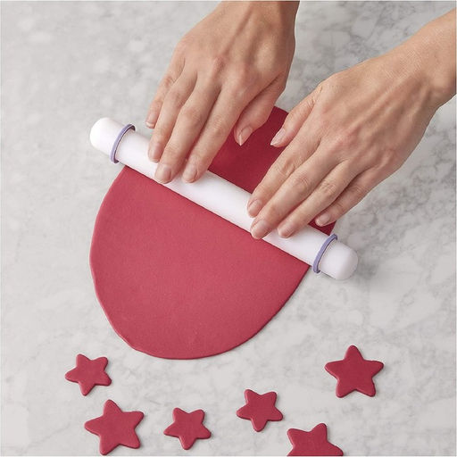 Скалка с ограничителями кондитерская KONFINETTA, 32.5 см, белая  фото 5