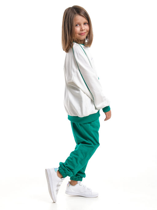 Спортивный костюм для девочки подростка UD 8048 касар/зеленый - Mini maxi фото 7