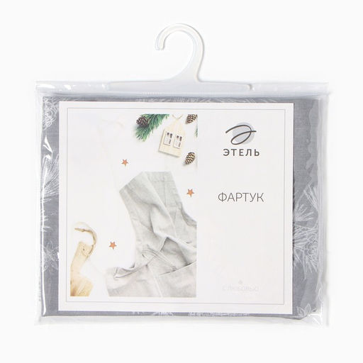 Фартук Этель Серебряные ветки, 60х70 см, саржа 190 г/м2  фото 7