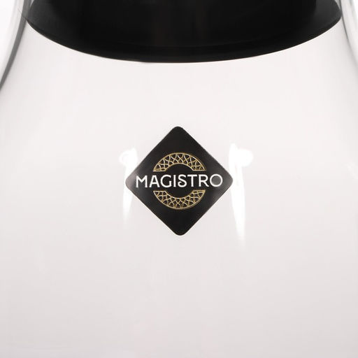 Графин Magistro «Богема», 1 л, с крышкой-клапаном, стекло, прозрачный