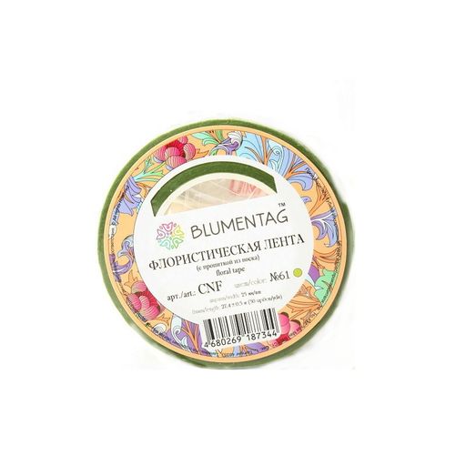 Blumentag CNF Флористическая лента 25 мм 27.4 м 61 св. зеленый