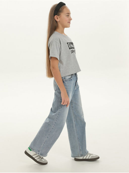 Футболка Бьюти серый Девочка - София фото 7