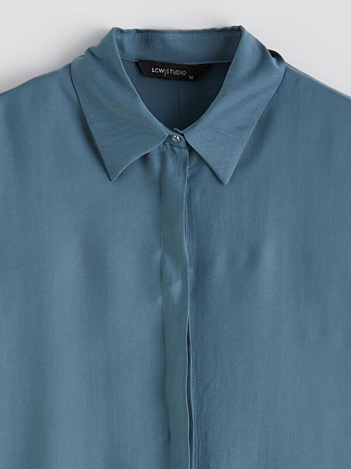 Oversize Modal Kar???ml? Kad?n G?mlek Tunik