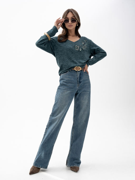 Джемпер жен.арт.1228-1,изумрудный - Binita фото 3