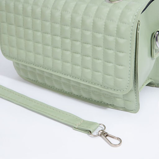 Сумка-мессенджер на клапане, цвет зелёный - Simaland фото 5