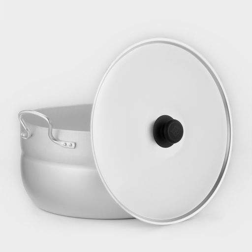 Цена за 2 шт. Кастрюля, 10 л, d=30 см, с крышкой, штампованный алюминий, серебристая