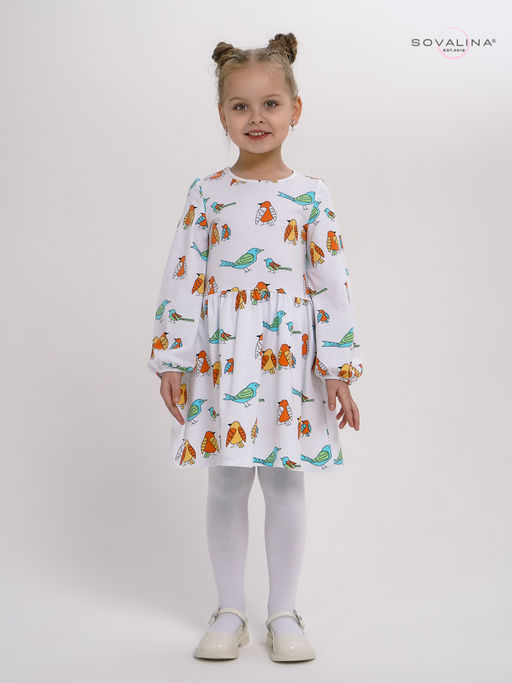 Платье Моана птички на белом - Sovalina фото 6