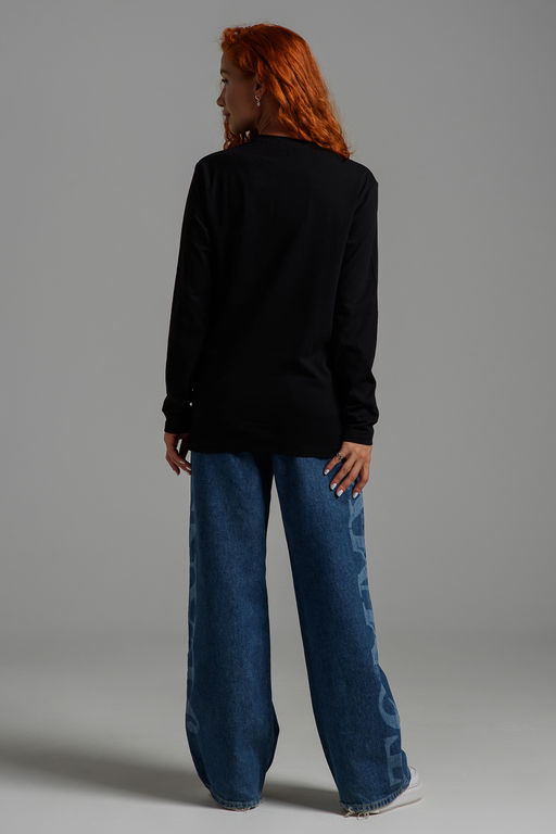 8544 Футболка с длинным рукавом женская (фольга)