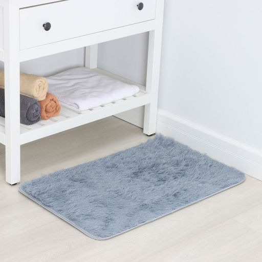 Коврик для дома Доляна «Пушистик», 50×80 см, серый