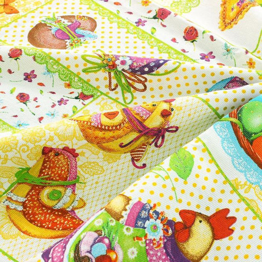 Скатерть Доляна Светлая Пасха, 220 144 см, 100 % хлопок, рогожка, 164 г/м  фото 9