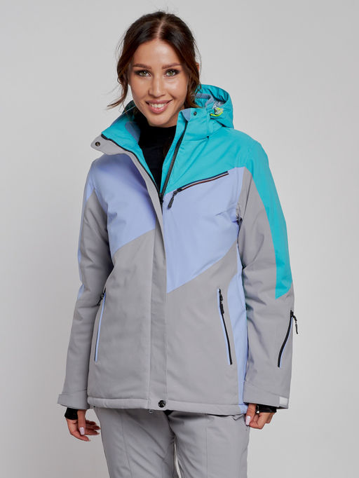 Горнолыжная куртка женская зимняя зеленого цвета 2319Z - Chunmai фото 5