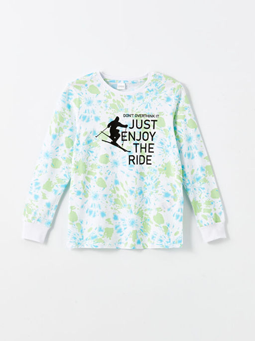 Bisiklet Yaka Erkek ?ocuk Pijama Tak?m? - Waikiki фото 2