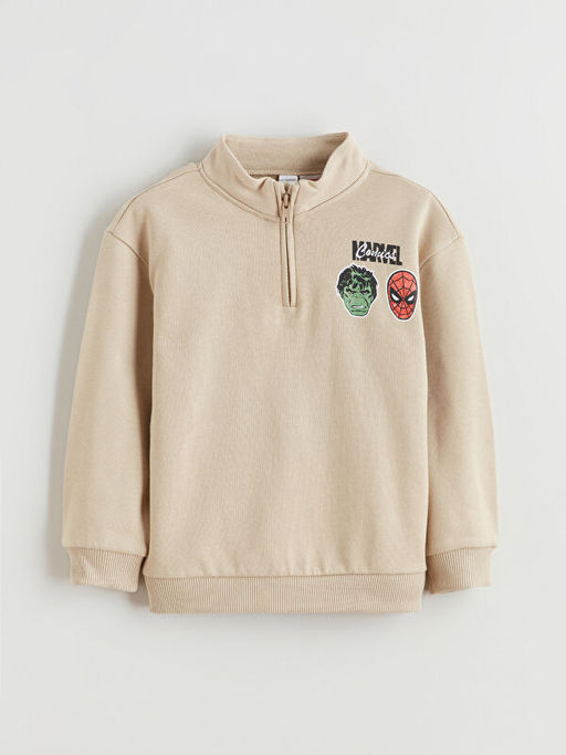 Bask?l? Erkek ?ocuk Sweatshirt ve E?ofman Alt?